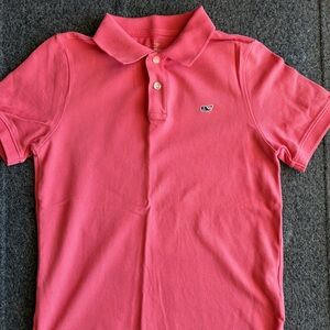 Vineyard Vines Boys Pink Polo Shirt
